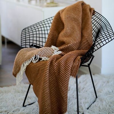 KLIPPAN Velvet plaid mocha mousse