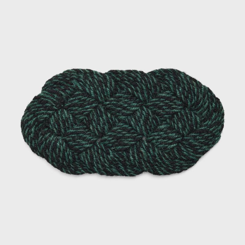 HAY Coco Swirl deurmat green &amp; black