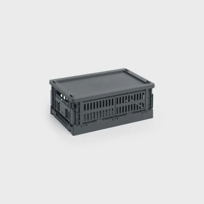 HAY Colour Crate Small deksel charcoal