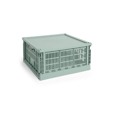 HAY Colour Crate Square deksel large sage green