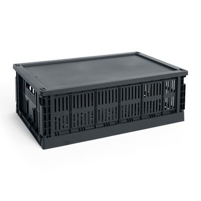HAY Colour Crate Large deksel charcoal