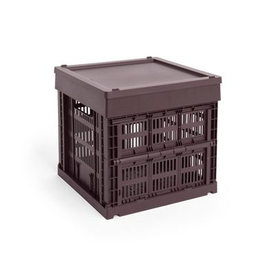 HAY Colour Crate Square / Cube Medium deksel bordeaux