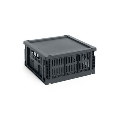 HAY Colour Crate Square / Cube Medium deksel charcoal