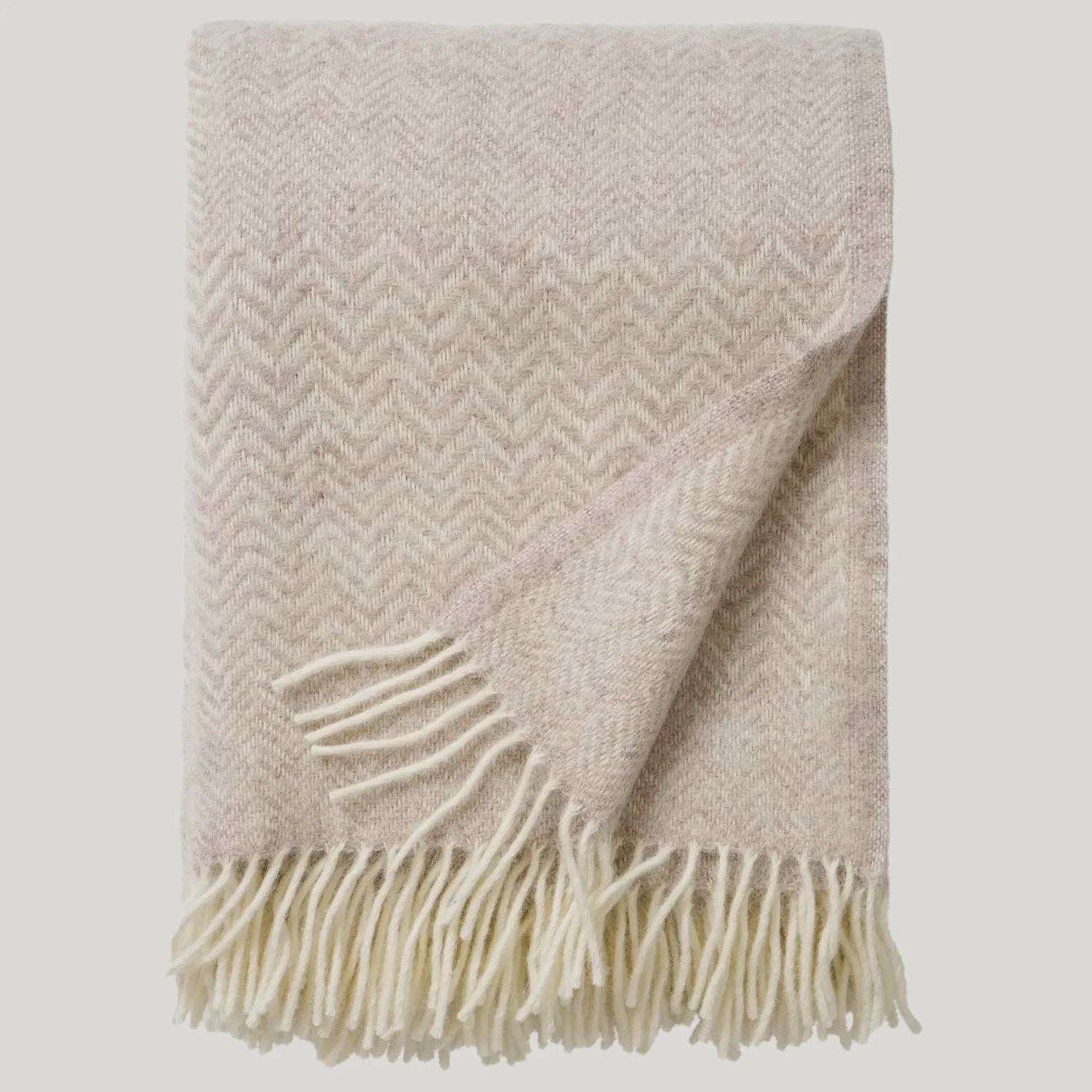 Klippan ZigZag plaid greige