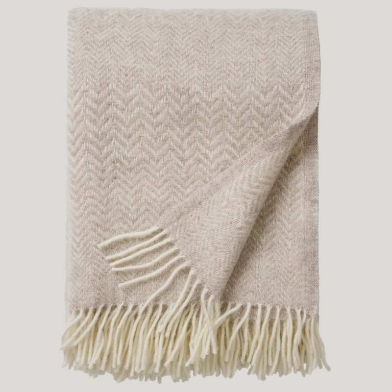 Klippan ZigZag plaid greige