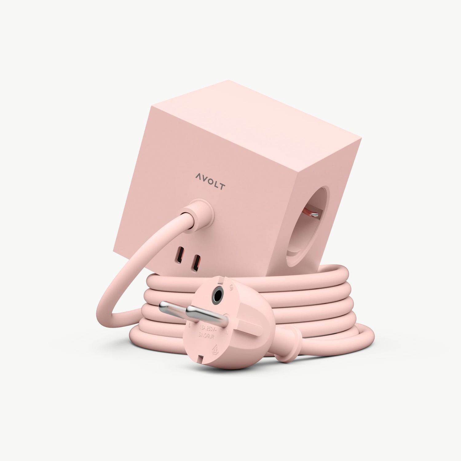 AVOLT Square 1 Stekkerdoos USB-C New Pink