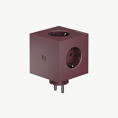 AVOLT Square 2 Wandstekker USB-C Mulberry Red