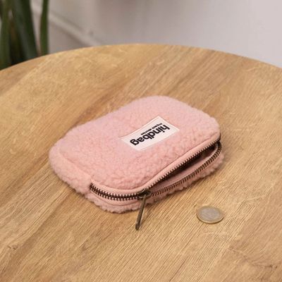 HINDBAG Lili portemonnee teddy roze