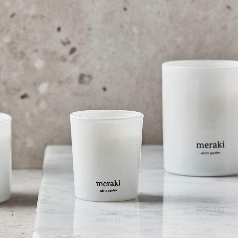 MERAKI White Garden geurkaars 2 stuks