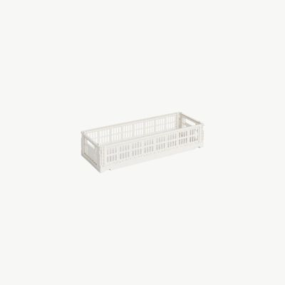 HAY Colour Crate Mini Oblong opbergkrat off-white