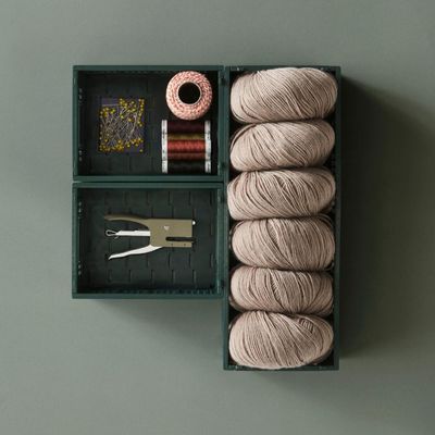 HAY Colour Crate Mini Oblong opbergkrat dark green
