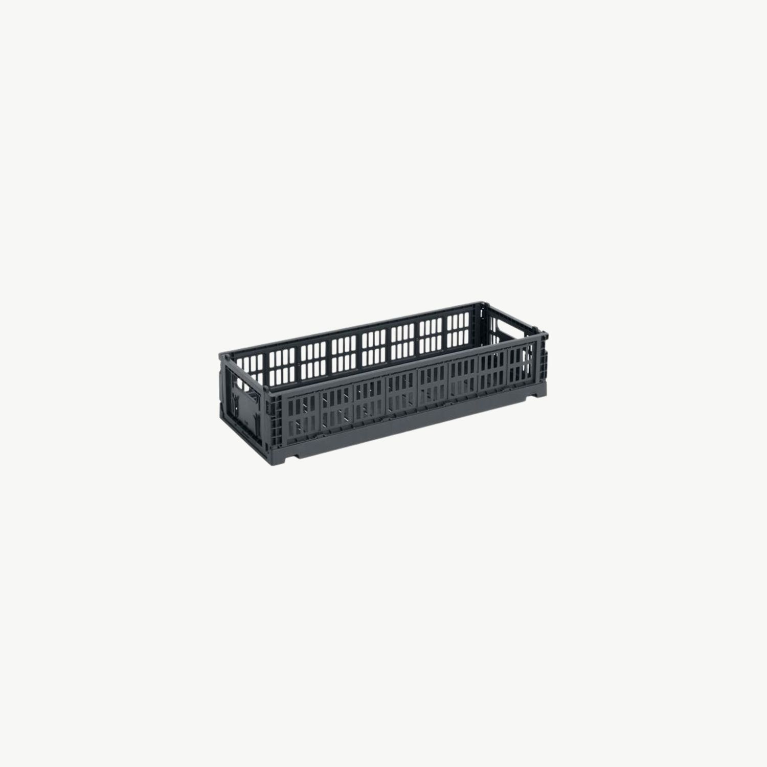 HAY Colour Crate Mini Oblong opbergkrat charcoal