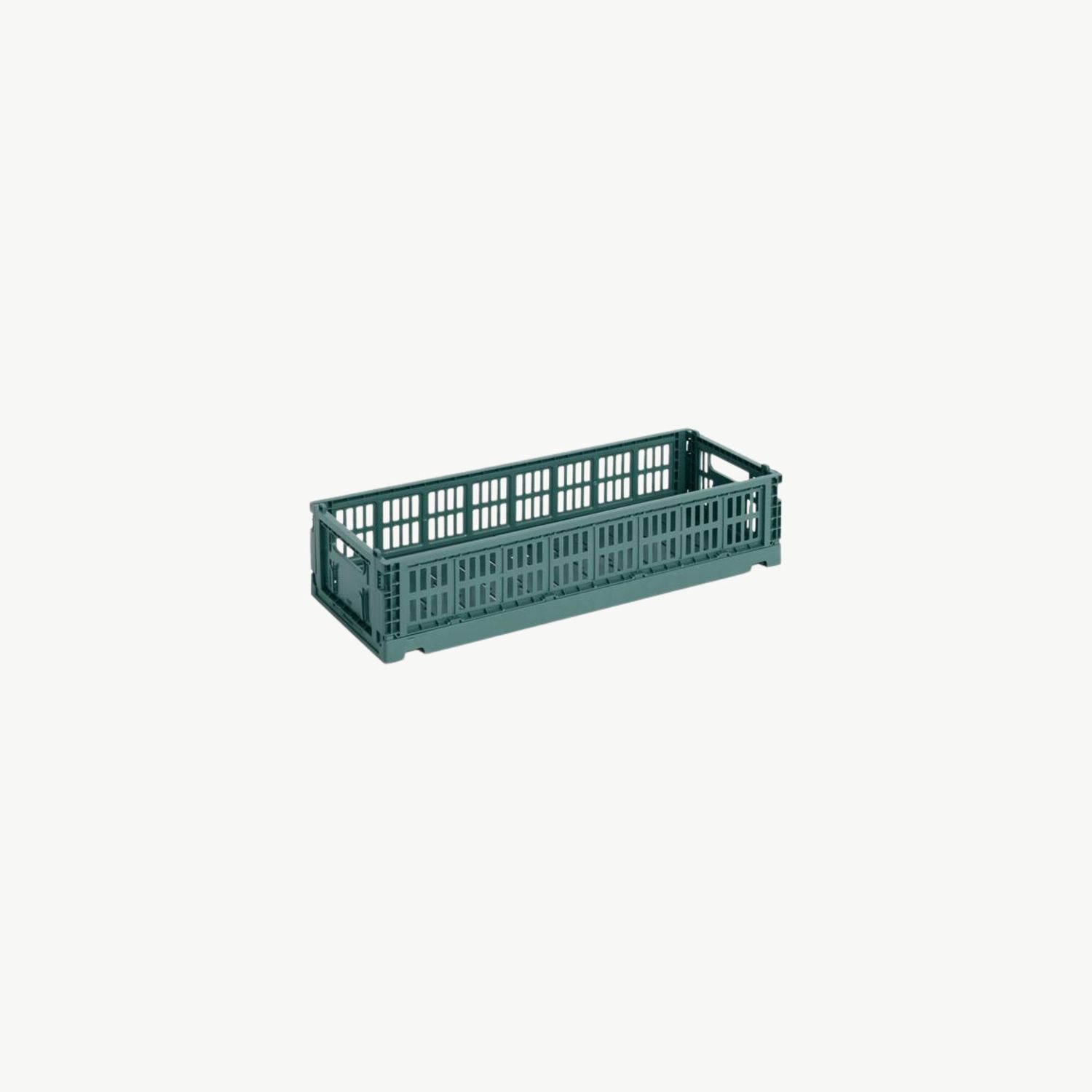 HAY Colour Crate Mini Oblong opbergkrat dark green