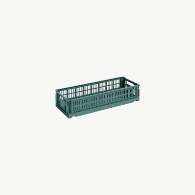 HAY Colour Crate Mini Oblong opbergkrat dark green