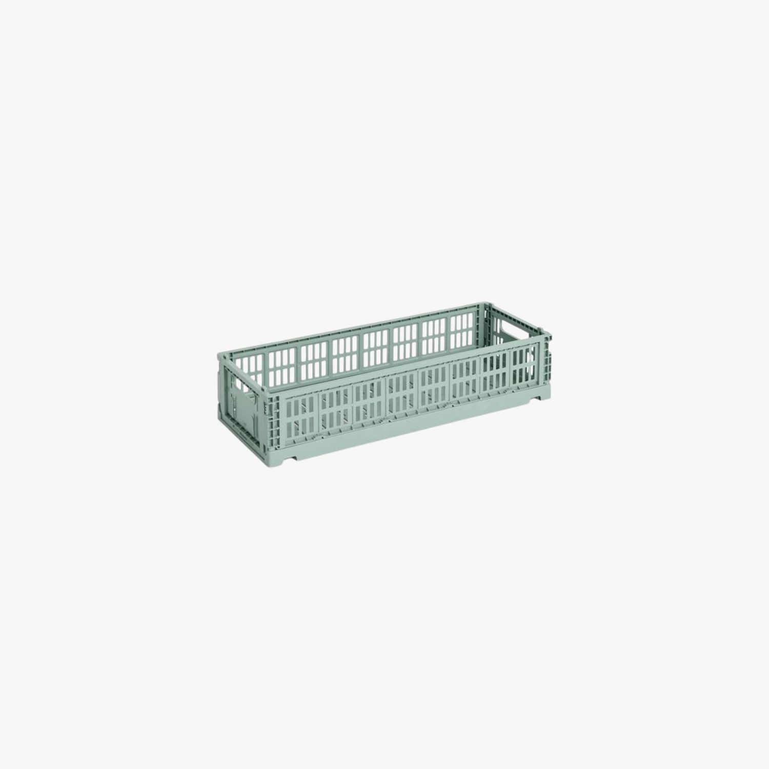 HAY Colour Crate Mini Oblong opbergkrat sage green