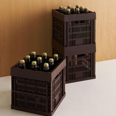 HAY Colour Crate Cube opbergkrat medium bordeaux