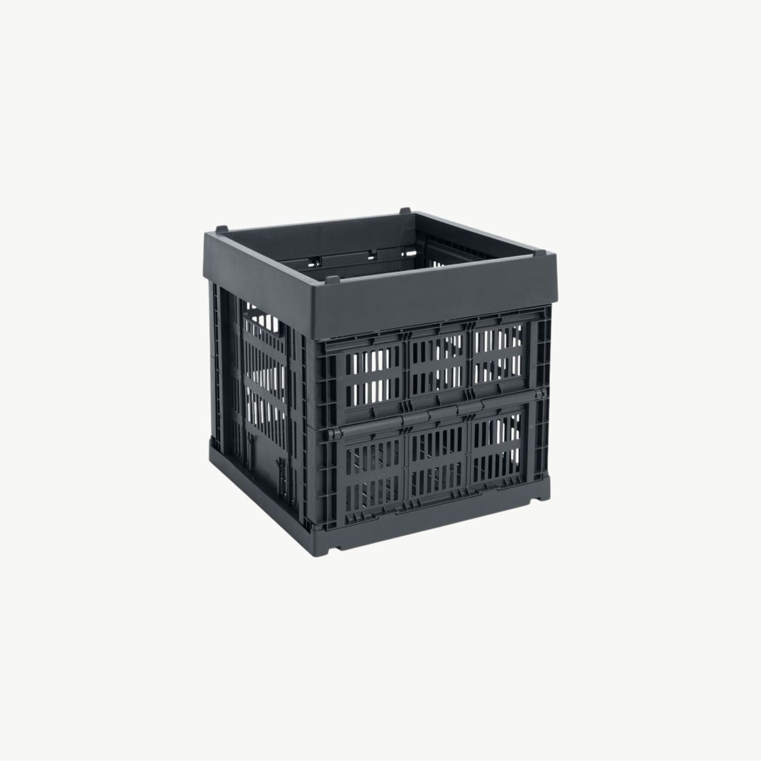 HAY Colour Crate Cube opbergkrat medium charcoal