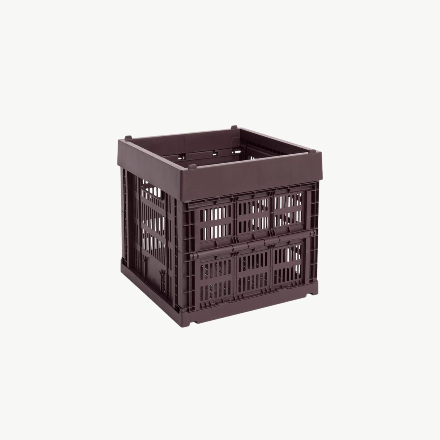 HAY Colour Crate Cube opbergkrat medium bordeaux