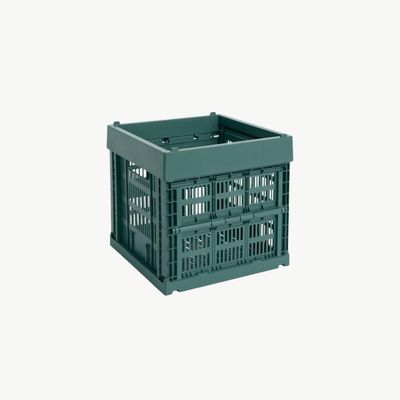 HAY Colour Crate Cube opbergkrat medium dark green
