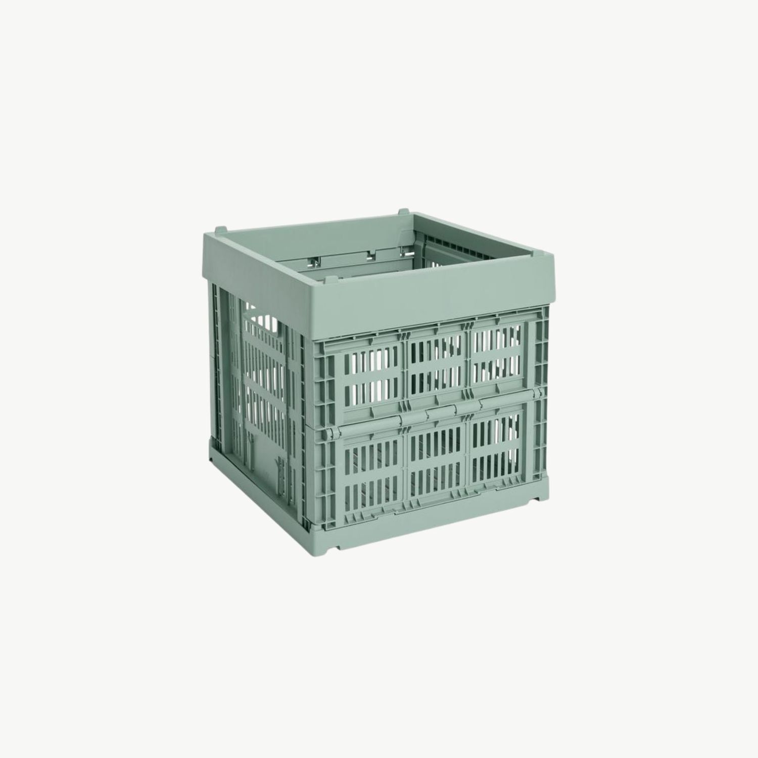 HAY Colour Crate Cube opbergkrat medium sage green