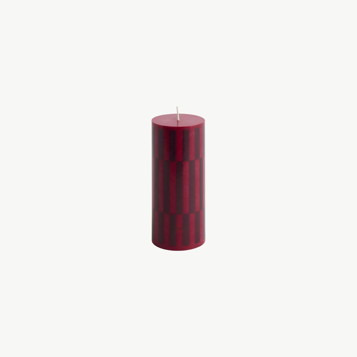 HAY Column Candle small wine &amp; bordeaux