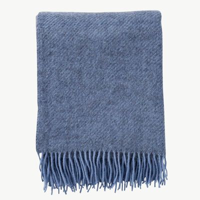 KLIPPAN Gotland plaid infinity blue