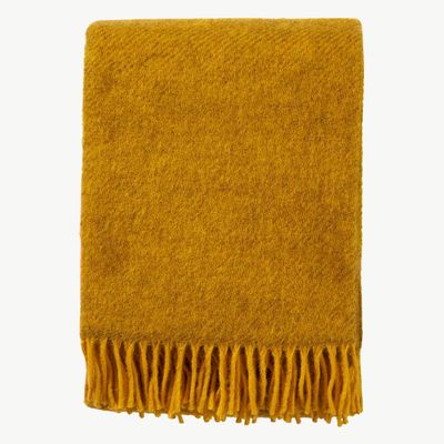 KLIPPAN Gotland plaid yellow