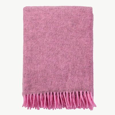 KLIPPAN Gotland plaid pink