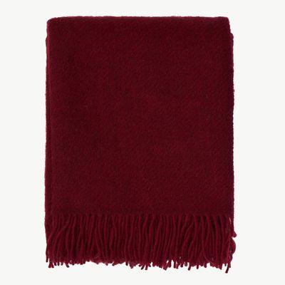 KLIPPAN plaid Gotland burgundy