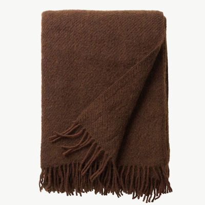 KLIPPAN plaid Gotland walnut