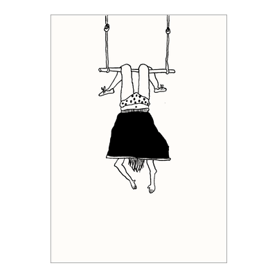 HELEN B postcard Trapeze Girl