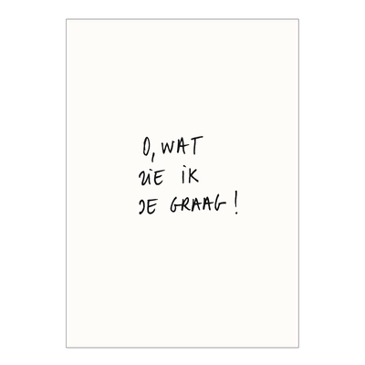 HELEN B postcard O, Wat zie ik je graag