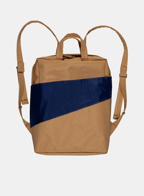 SUSAN BIJL The New Backpack Camel &amp; Navy