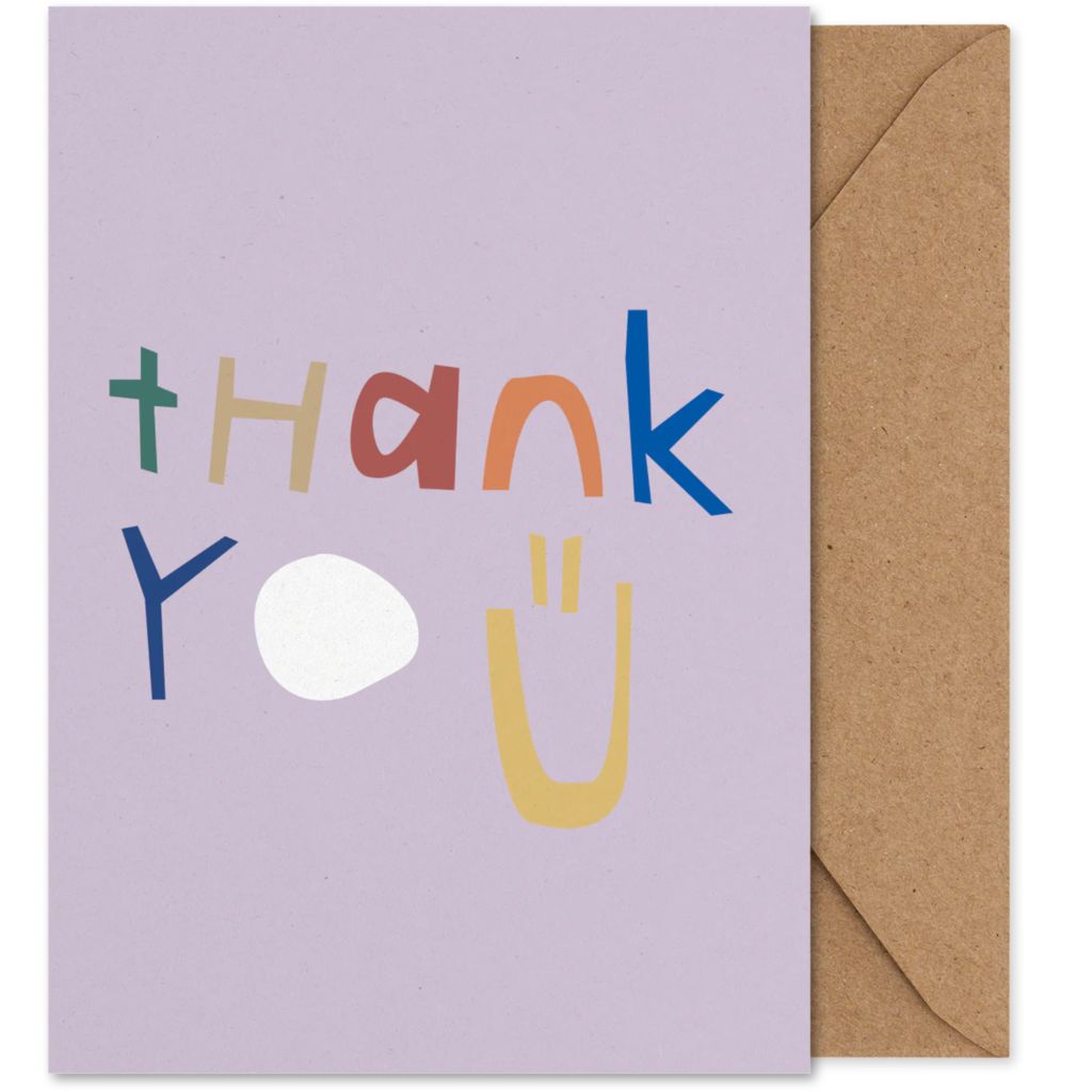 PAPER COLLECTIVE Thank you wenskaart