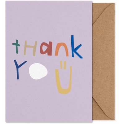 PAPER COLLECTIVE Thank you wenskaart
