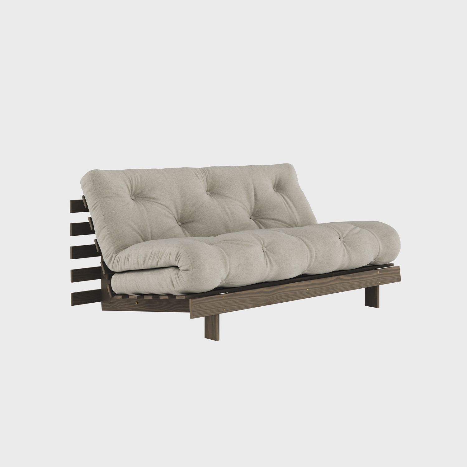 KARUP DESIGN Roots Slaapbank 160 bruin Carob, Kleur: 914 Linen