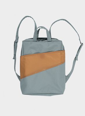 SUSAN BIJL The New Backpack Grey &amp; Camel