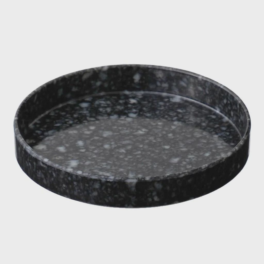 HIGHTIDE Melamine circle desk tray, Kleur: Black