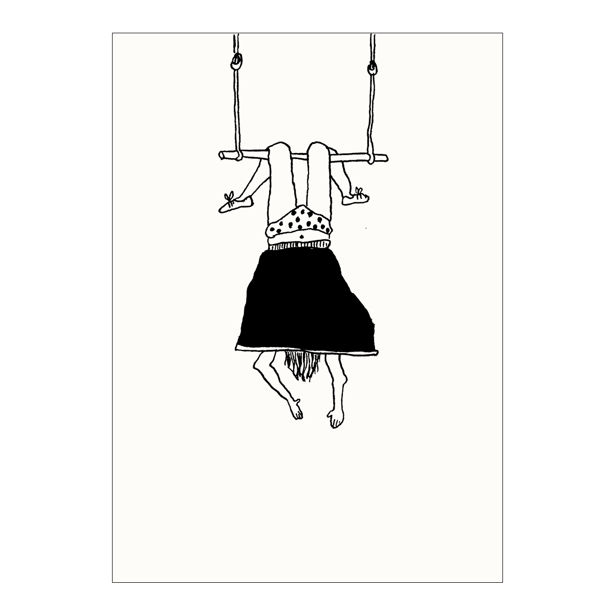 HELEN B postcard Trapeze Girl