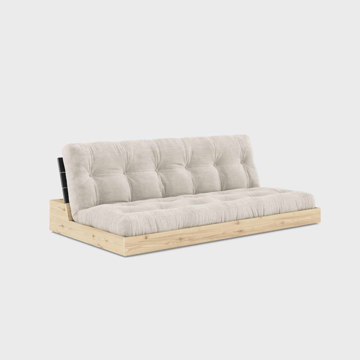 KARUP DESIGN Base Slaapbank zwart gelakt hoofdbord, Kleur: 510 Ivory