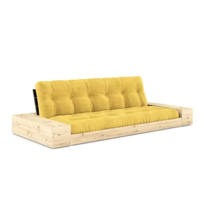 KARUP DESIGN Base Slaapbank met armleuning en zwart hoofdbord