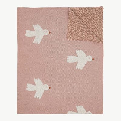 LITTLE OTJA deken vogel 80x100cm