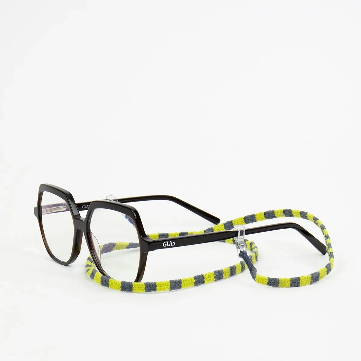 A WORLD OF CRAFT Eye brillenkoord grijs-geel