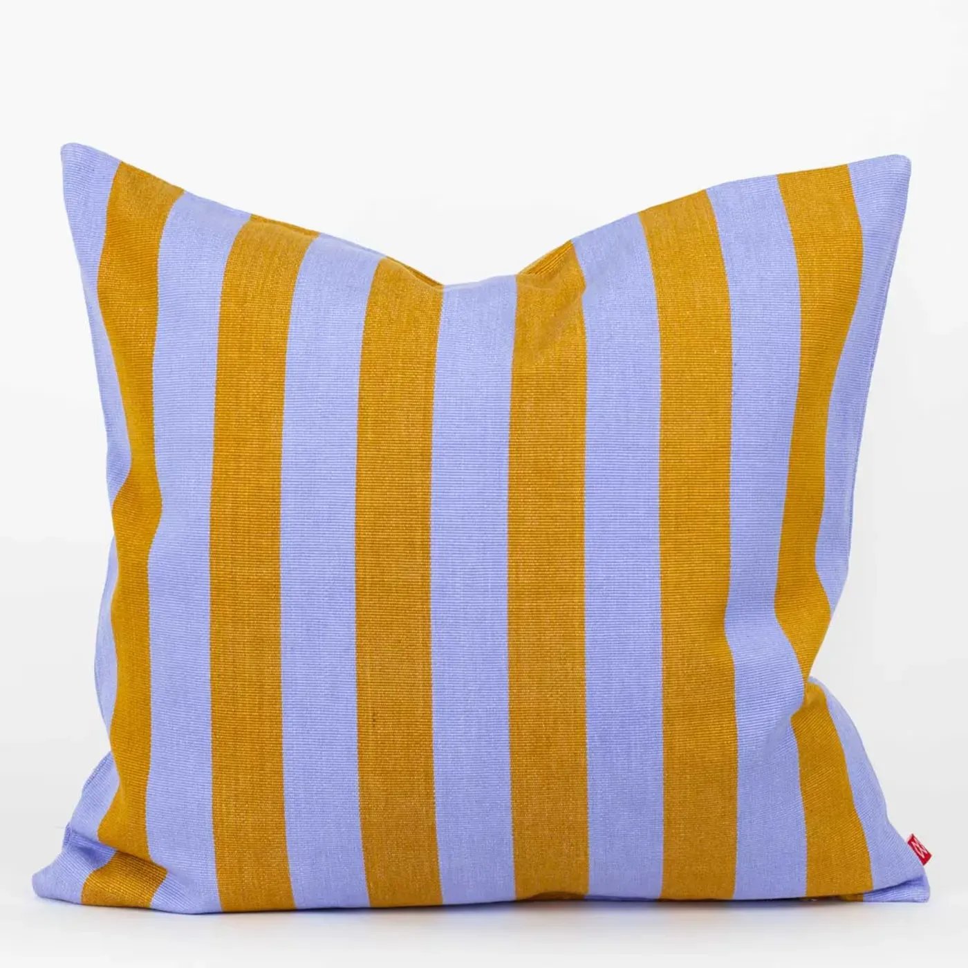 A WORLD OF CRAFT Emanuela kussenhoes mosterd/lila 50x50cm