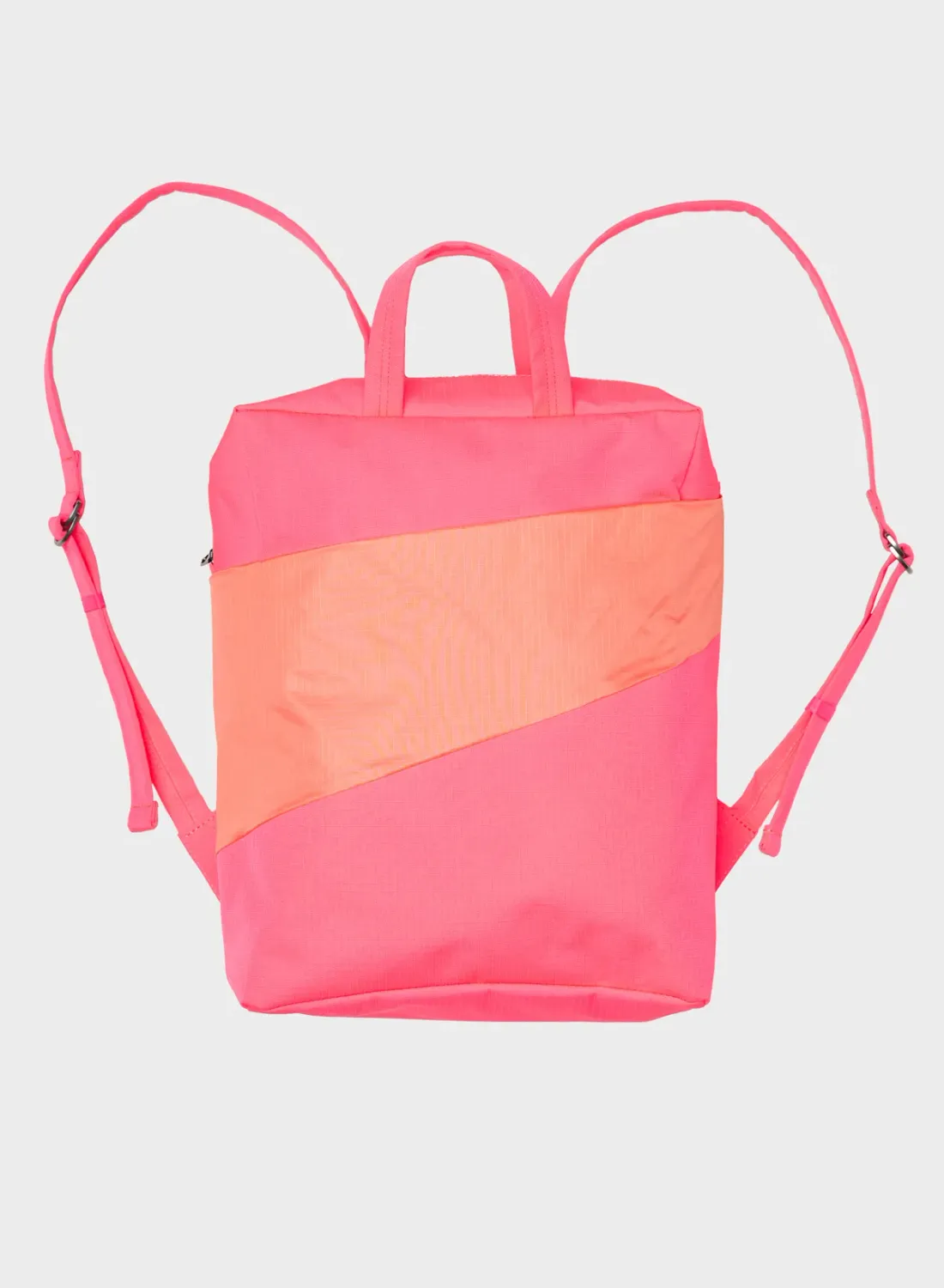 SUSAN BIJL The New Backpack Fluo Pink &amp; Coral