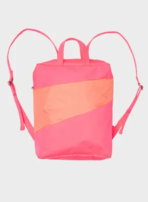 SUSAN BIJL The New Backpack Fluo Pink &amp; Coral