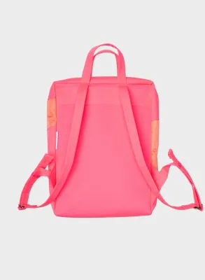 SUSAN BIJL The New Backpack Fluo Pink &amp; Coral