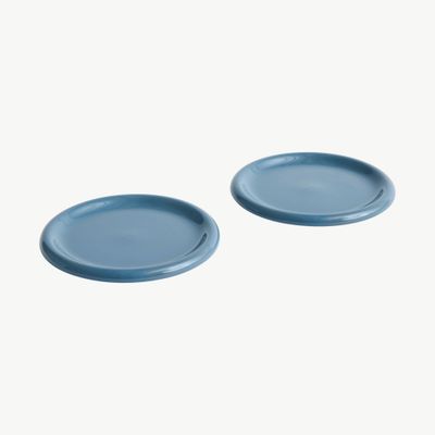HAY Barro Bord set van 2 ø24cm Dark Blue