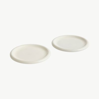 HAY Barro Bord set van 2 ø24cm Off White