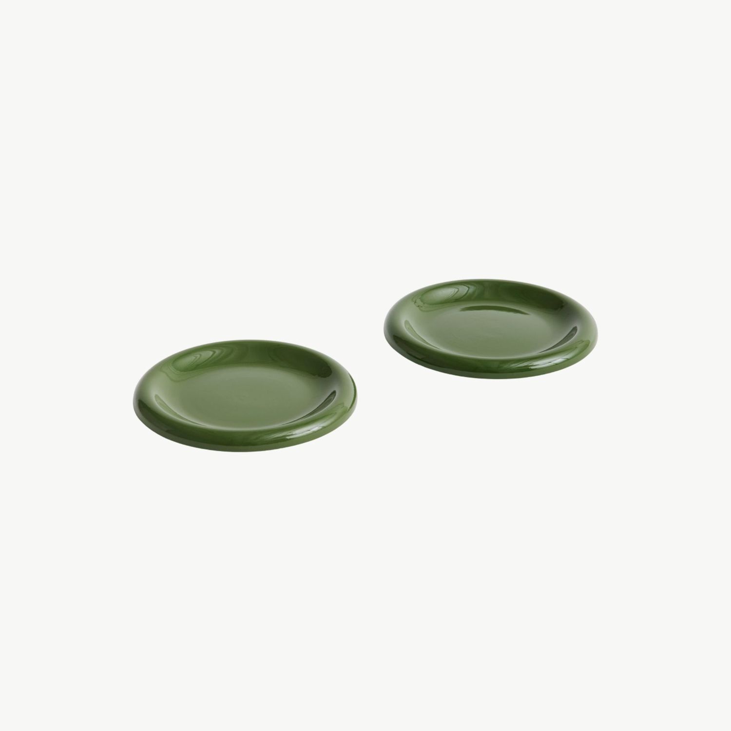 HAY Barro Bord set van 2 ø18cm Green